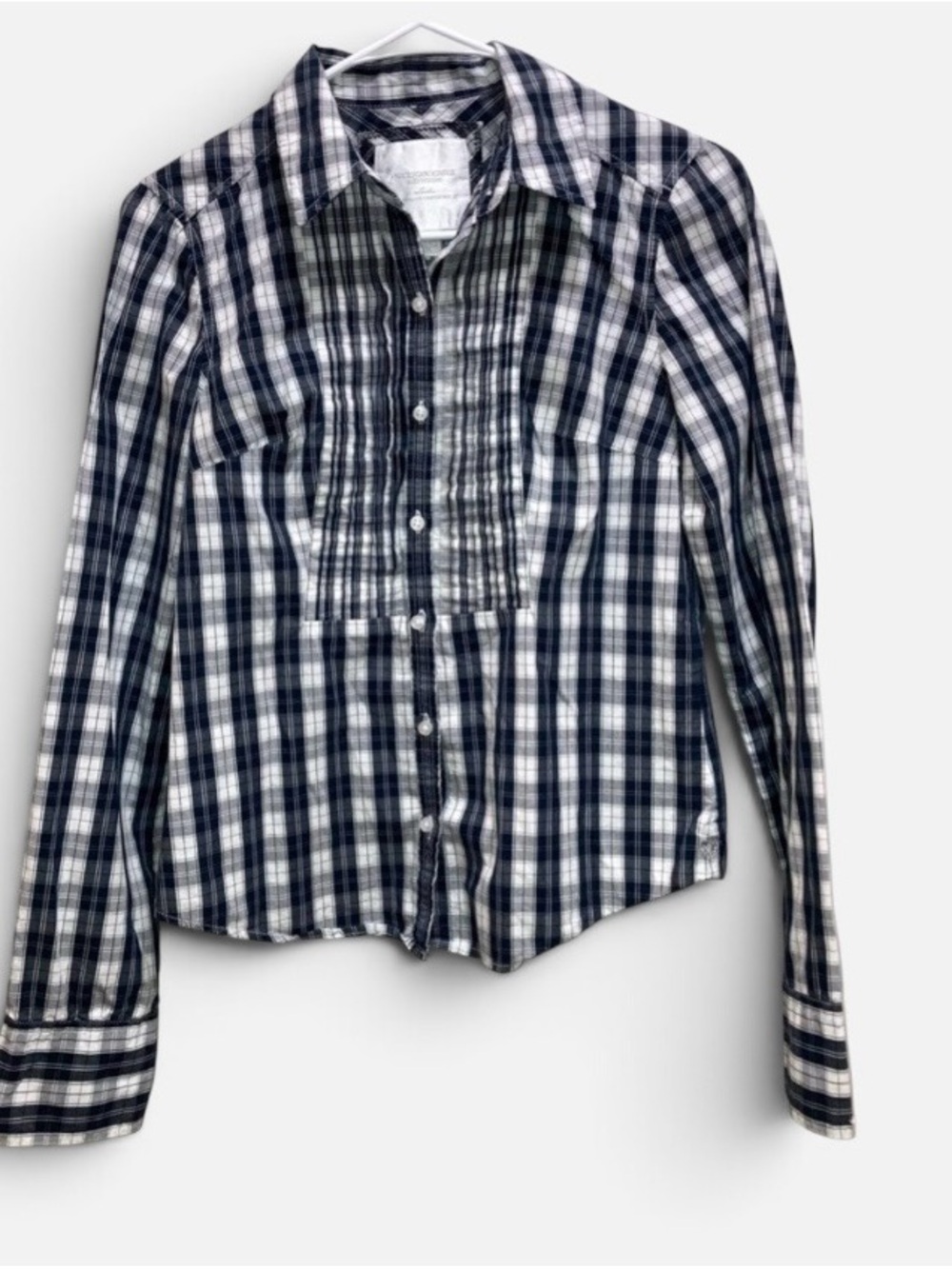 American Eagle Outfitters Women's Long Sleeve Cotton Button Front Blouse Size 6